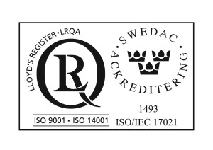 ISO9001,ISO140001 with SWEDAC